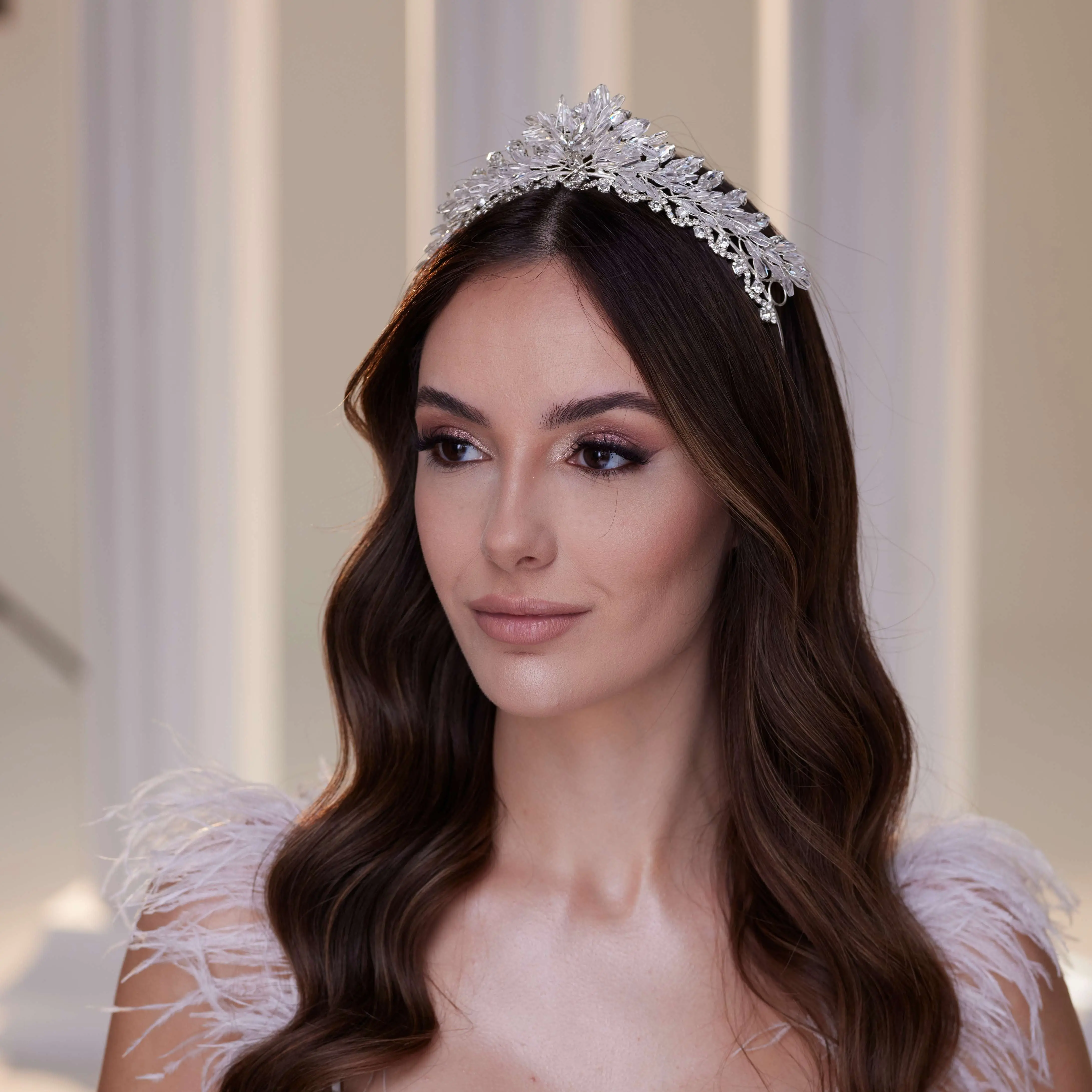 Crystal Stone Tiara - Ideal for Special Occasions and Celebrations