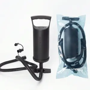 Portable Manual Dual Air Pump, Three Valve Connectors, Fast Inflation, Quick Inflate, Compact Design, Handheld Pump for Inflatable Beds, Swimming Rings, Pools