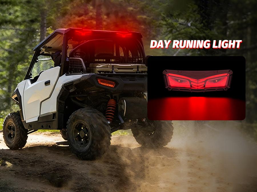 4WDKING UTV Chase LED Tail Light 7” Brake Light 5 Modes (Brake, Warning, Reverse, DRL, and Strobe) for ATV UTV Trailer Truck Van Motorcycle