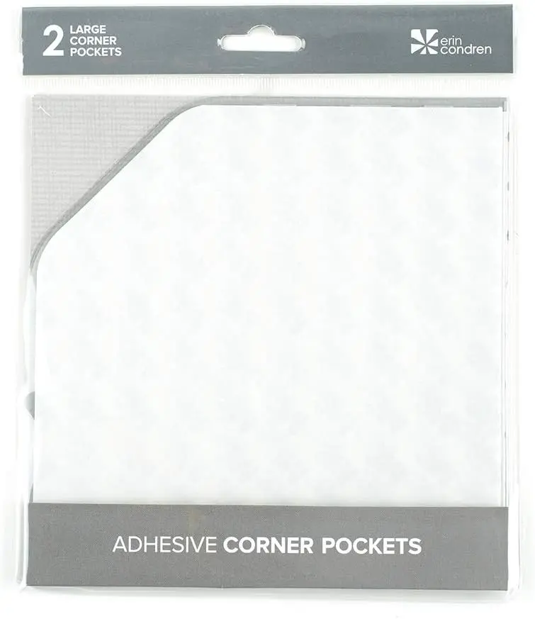 Clear Sticky Corner Pocket - Large
