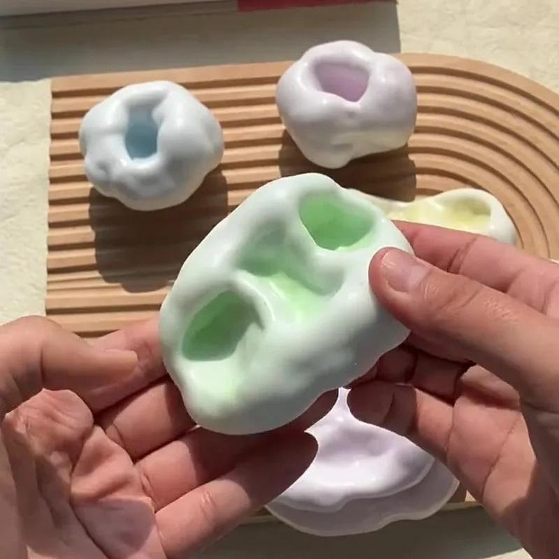 Shapeable Vacuum Squishies Sand Ball Grape Stress Ball Stress Relief Noisy Ball Desktop Squeezing Soothing Toy Birthday Gift #TTMN