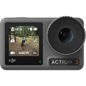DJI Osmo Action 3 Standard Combo, Waterproof Action Camera with 4K HDR & Super-Wide FOV, 10-Bit Color Depth, HorizonSteady, Cold Resistant & Long-Lasting, Vlogging Camera for YouTube