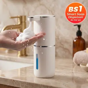 Automatic Touchless Foam Soap Dispenser, USB Rechargeable & Wall-Mounted, 3-Level Adjustable Foam Output, Leak-Proof Design for Bathroom and Kitchen, Ideal Holiday Gifts for Family and Friends