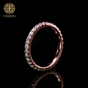 Unimoiss Synthetic VVS moissanite ring, S925 silver stackable ring, dazzling starry sky silver rings, stackable, hypoallergenic, non-fading, unisex, suitable for daily wear, parties, and as gifts for birthdays, anniversaries, etc,  jewelry