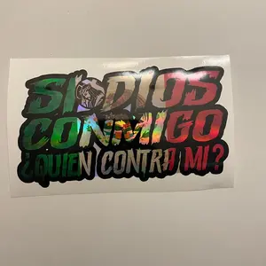 Mexico print-God with me decal