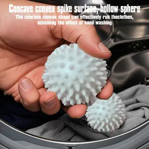 Large Reusable Magic Laundry Balls, Softener, Prevents Knotting, Removes Stains, Durable PVC, Various Colors, Safe Fabric Care, Various Laundry Needs