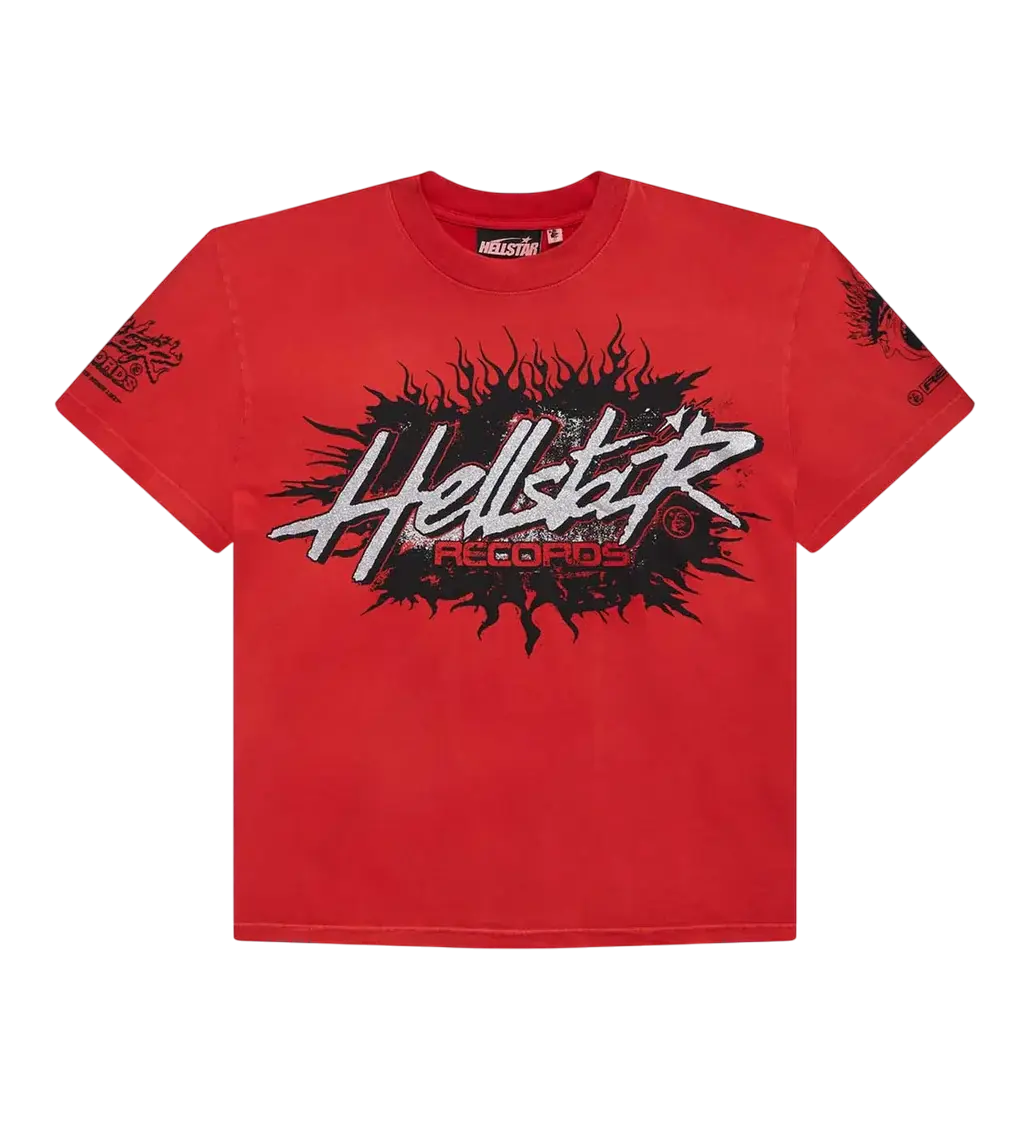 HELLSTAR RECORDS TEE RED