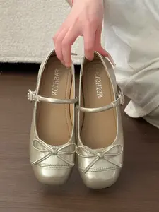 Sweet Bowknot Mary Janes | Multi-Color Options | Versatile for Commute & Date Outfits,these Mary Jane shoes are perfect for various occasions like commuting and dating,a versatile footwear choice that combines both aesthetic appeal and practicality Women
