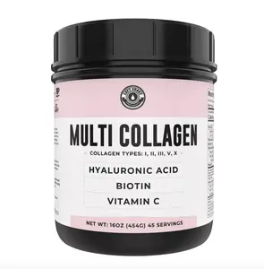Multi Collagen Powder with Biotin, Unflavored, Left Coast Performance, 16oz Healthcare Supplement