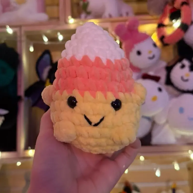 Crochet Candy Corn Amigurumi Plush