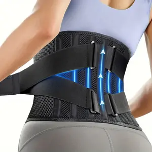 Aerobic Exercise Waist Belt, Back Brace for Lower Back Unwell, Adjustable Fitness Training Strap, Anti-Slip Sweat-Absorbing Breathable Design, Comfortable Workout Accessory, High Stretch Waist Trainer Belt, Powerful Lumbar Support Belt, Supporting Belts