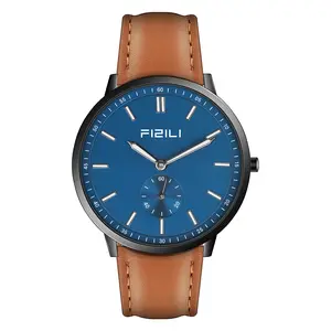 Mens Watches Minimalist Ultra Thin Waterproof Fashion Dressy Wrist Watch for Men Business Casual Luxury Quartz Analog Watch