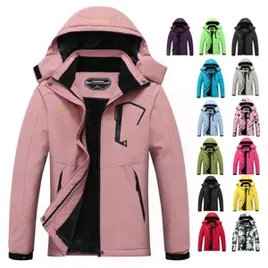 Women's Waterproof Ski Jacket Warm Winter Snow Coat Mountain Windbreaker Hooded Raincoat with Detachable Hood & Zipper Pockets for Skiing & Snowboarding season business banquet party
