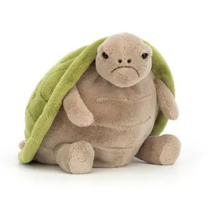 JellyCat Grumpy Turtle Plush - Soft Kawaii Stuffed Toy for Kids & Adults, Cozy Bear in Bathrobe Design, Gentle Touch Plushie Gift.....