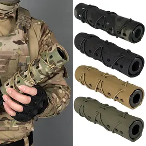 1 tactical muffler protective cover, nylon muffler protective cover, protective gear, very suitable for wild hunting