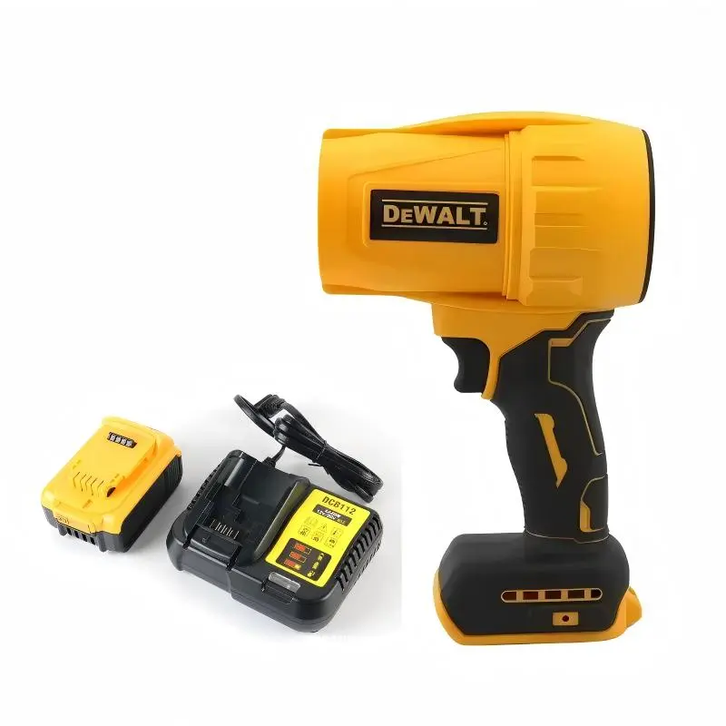 DEWALT 20V MAX Lithium-Ion Handheld Cordless Blower - Strong High-Speed Brushless Motor Tool for Workshop Users, Ergonomic Variable-Speed Rechargeable Outdoor Debris Cleaner with Long Battery Life, High Speed Blower