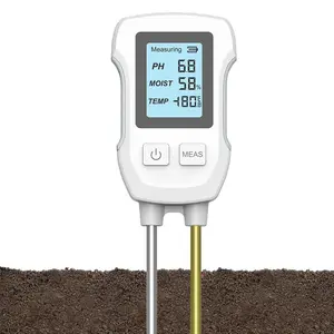 Digital Three-In-One Soil Tester Ph/temperature/humidity, Plant Soil Moisture Detector, Ideal for Orchards and Potted Plants