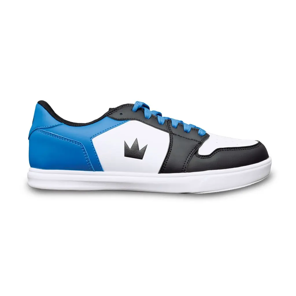 Brunswick Male Fanatic Bowling Sporty Shoes - Black/Blue, Synthetic Material, EVA Cushioning, Performance-Enhanced Design
