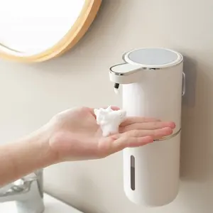 Automatic Soap Dispenser Wall-Mounted Infrared Sensor Foam Hand Sanitizer Machine, USB Rechargeable, Hygienic Home Bathroom Accessory