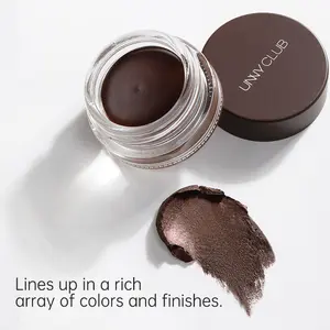 UNNY CLUB 2-in-1 Eyeliner & Eyebrow Gel - Long-Wear, Waterproof & Sweatproof, Beginner-Friendly Formula for Smooth Daily Makeup Brush Gift