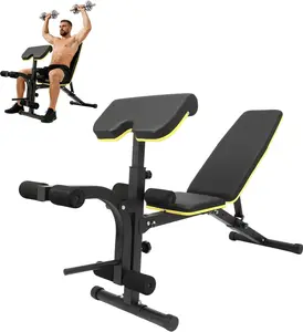 Adjustable Weight Bench for Home Gym, 396 Lbs Capacity Multi-Functional Strength Training Bench with Thick Pad, Foldable Workout Bench for Full Body Workout, Incline/Decline Fitness Bench