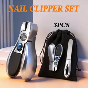 Professional Nail Clipper Set with Metal Shiner – Portable & Durable, Pain-Free Manicure & Pedicure Kit for Home & Travel