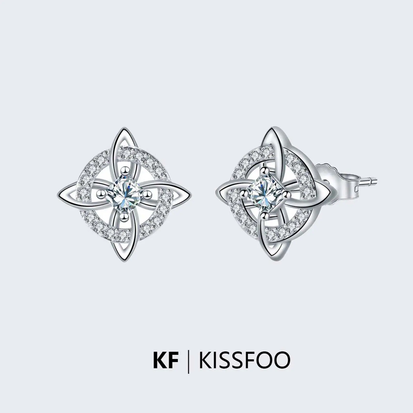 KISSFOO Unisex Pierced Safe Witch Knot Celtic Earrings Pair Set, Hecate Guardian Symbol Fashion Costume Jewelry Accessory Gift For Him And Her