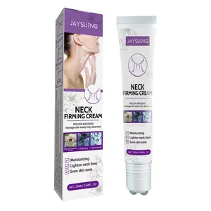 Jaysuing Reduces Wrinkles and Double Chin,Five Rollers for All Around Massage,Neck Firming Cream,Collagen Neck Cream,Relieves Edema,Suitable for Wrinkled Skin,with Hyaluronic Acid,VitaminC+E. Korean Cosmetics