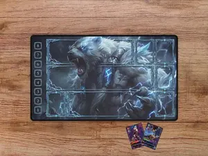Volibear Playmat - With Themed Zones, Riftbound Trading Card Game, Lol Playmat, Volibear  PLAY MAT, Strategy Card Game Playmat, Fantasy Tabletop Gaming Mat, TCG Battle Zone Playmat, Large Gaming