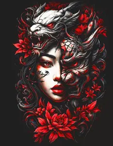 DTF Transfer Halftone Must go on Black Fabric Multi Sizes DIY Handmade Crafts Full Color Print for Tees Hats Hoodies Tote bags