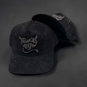 Trakas suede Hat SnapBack With rhinestones