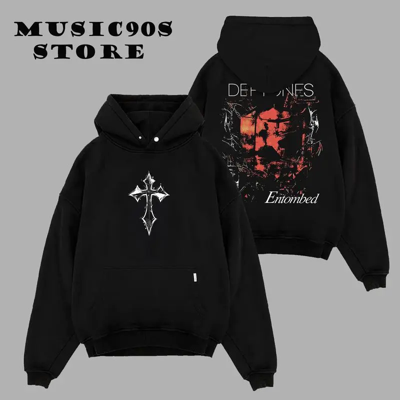 Deftones Entombed Heavy Metal Shirt, Deftones Tshirt, Music Graphic Tee, Rock Band Shirt, Unisex Oversized Hoodie – Cozy Casual Pullover for Men & Women