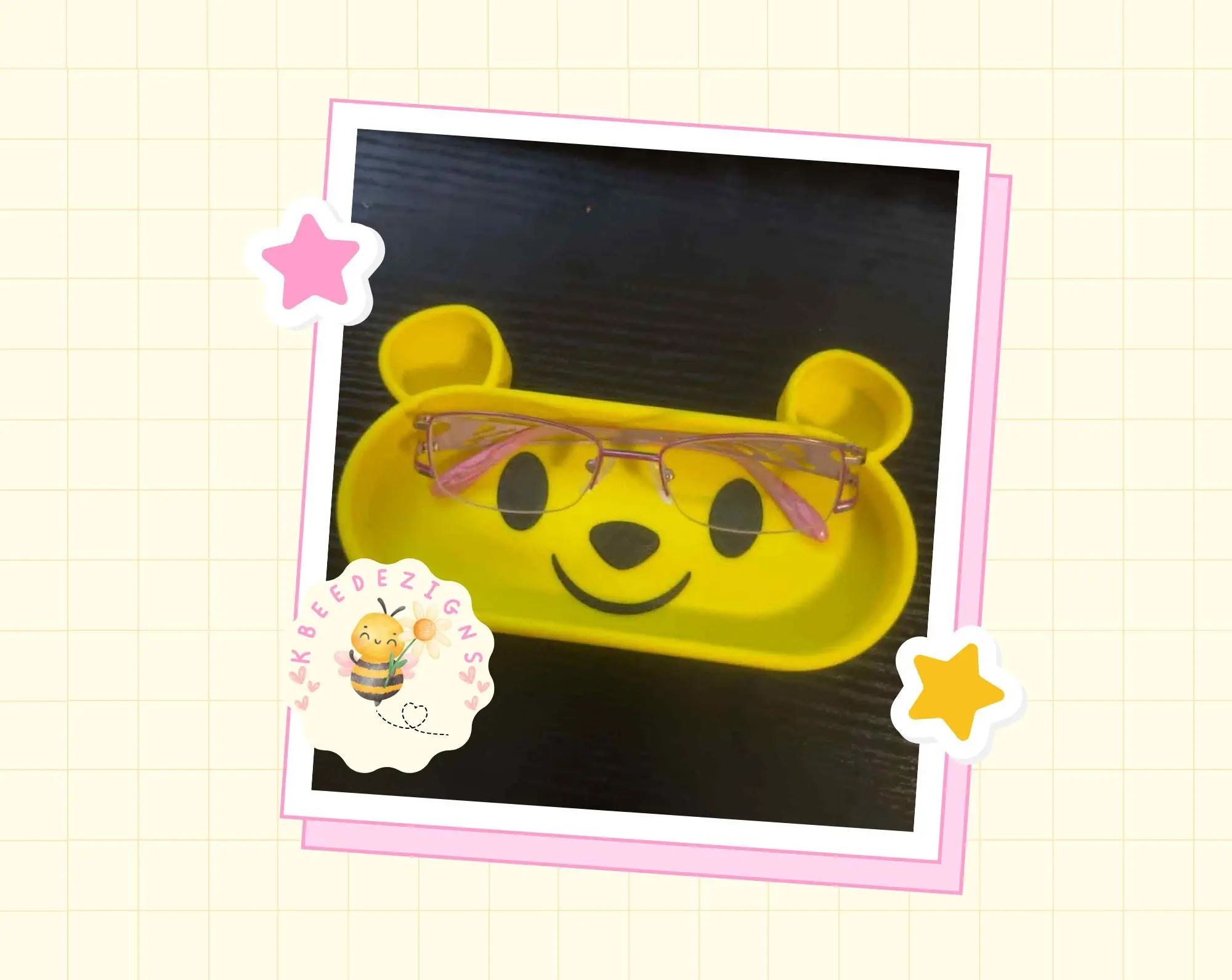 Bear Eye Glasses Holder | Cute | 3D Printed | Eye Glass Tray