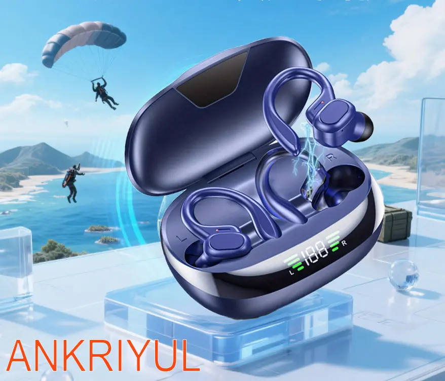 TEMPOMIND   Black  RED  Blue  Three Color SP16 Earhook  Earphone For Music Earbuds  Hiking  Climbing Walking
