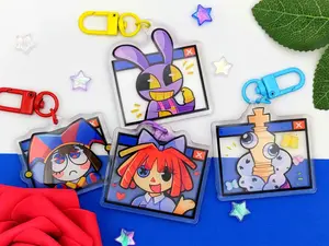 TADC Mini Keychains, The Amazing Digital Circus, Cute Keyring Acrylic, Perfect Gift for Fans, Backpack & Bag Accessories