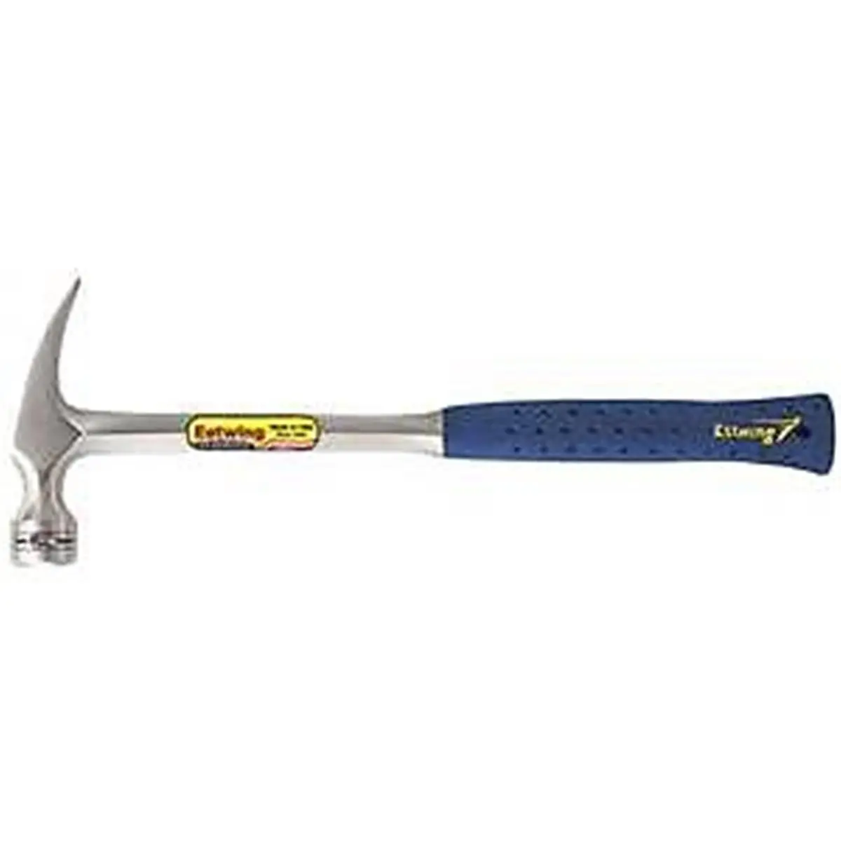 Estwing 22oz Curved Claw L-Handle Hammer - Smooth Face, 16 Inches, Solid Steel Construction, Ergonomic Shock Reduction Grip, Head and Handle Fully Polished, Vibration-Reducing, Ideal for Framing