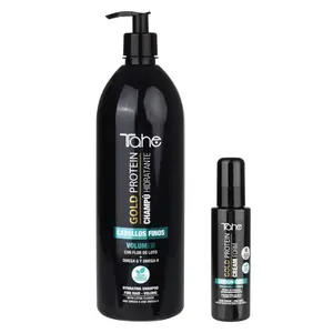 Tahe Gold Protein Large Kit for Fine Hair Shampoo + Leave On