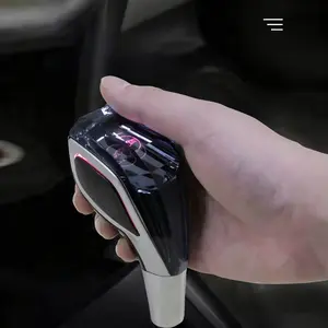 Touch-Activated LED Illuminated Crystal Gear Shift Knob Compatible with Most Cars Without Button-Operated Shifters Automatic Shift Knob Interchangeable Knob