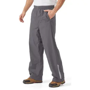 Men's Packable Rain Pants Waterproof Windproof Outdoor Rain Overpants for Hiking Fishing Daily Work