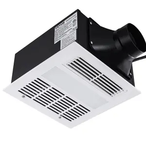 VEVOR Bathroom Exhaust Fan with Light and Heater, 80 - 90 - 110 CFM 1500W Bathroom Vent, 1.5 Sones Low - Noise, Premium DC Motor Ceiling Fan for Laundry Room, Storage Room, Home Ventilation, WhiteVEVOR Super Brand Day