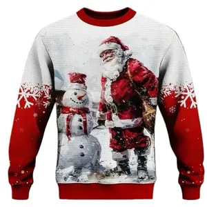Unisex Ugly Christmas Sweater – Funny Holiday Knit Pullover Top Long Sleeve