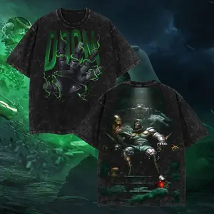 [BoldThreads] The Iron God Dr.Doom "The Masked Tyrant" Ver 04 MCU Edition Double Printed Oversize Lightweight Acid Washed Tee TV Series Graphic Design Top Cotton Streetwear Comic Superheroes T-Shirt Clothes Menswear Womenswear.
