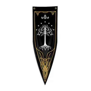 1pc, The White Tree Flag, Gondor Banner, Single Sided Printing, 12x39in (30*100cm) /18x59in (45*150cm), 2 Grommets, for For Dorm, Party, Home, Garden, Decoration, Wall Decor Banner, Decorative Banner, Party Decorations Banners