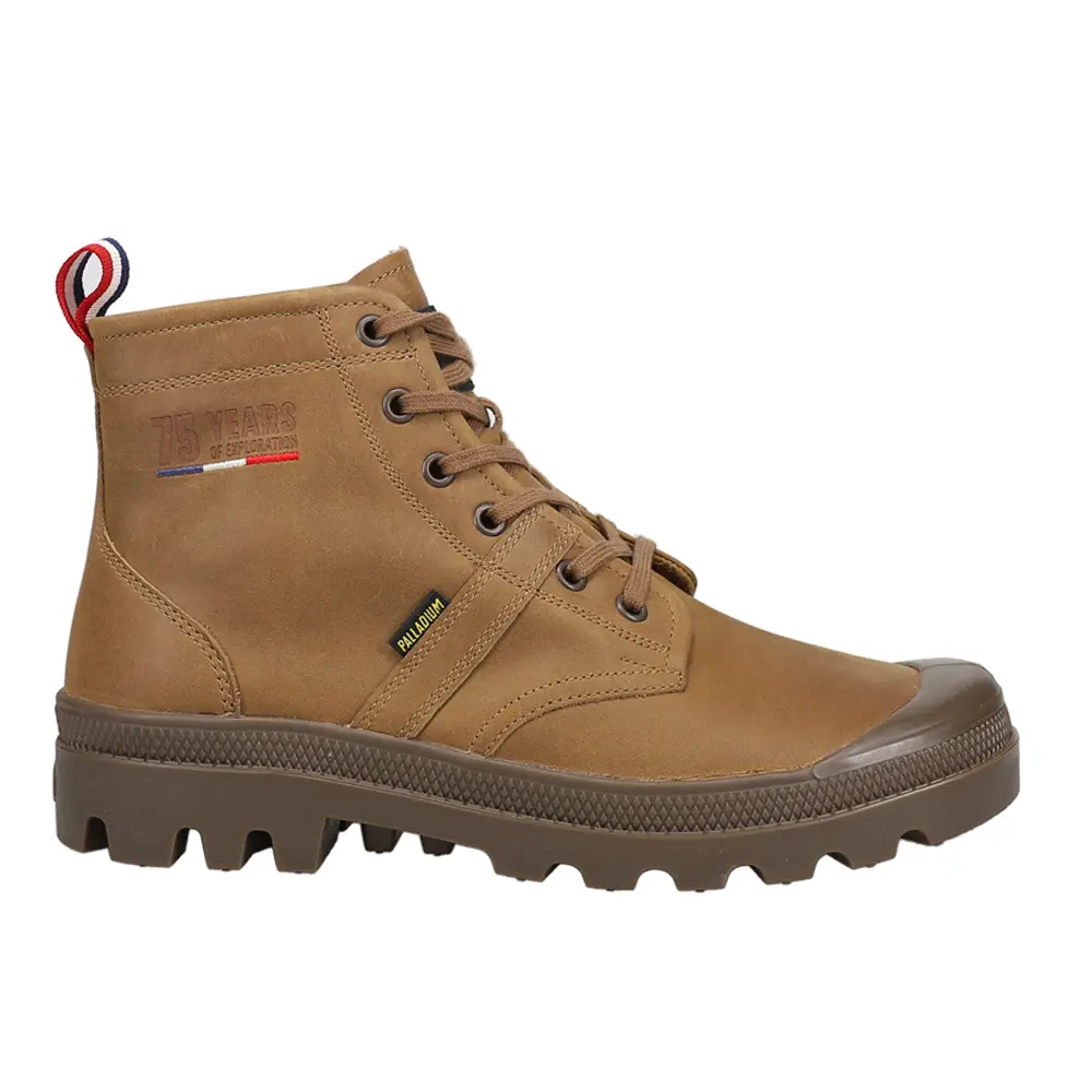 Palladium Mens Pallabrousse 75Th Anniversary Round Toe Lace Up Casual Boots Ankle - Brown Palladium Mens Pallabrousse 75Th Anniversary Round Toe Lace Up Casual Boots Ankle - Brown