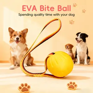 Floating Dog Chew Toy - 9cm EVA Ball, Interactive Training Ball, Safe Durable, Relieves Teething Pain & Boredom, Great for Training Interaction