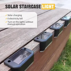 Solar Step Light, Stair Decoration Lamp, Pathway Rail Light, Suitable for Courtyard Garden, Energy Efficient Outdoor Lighting
