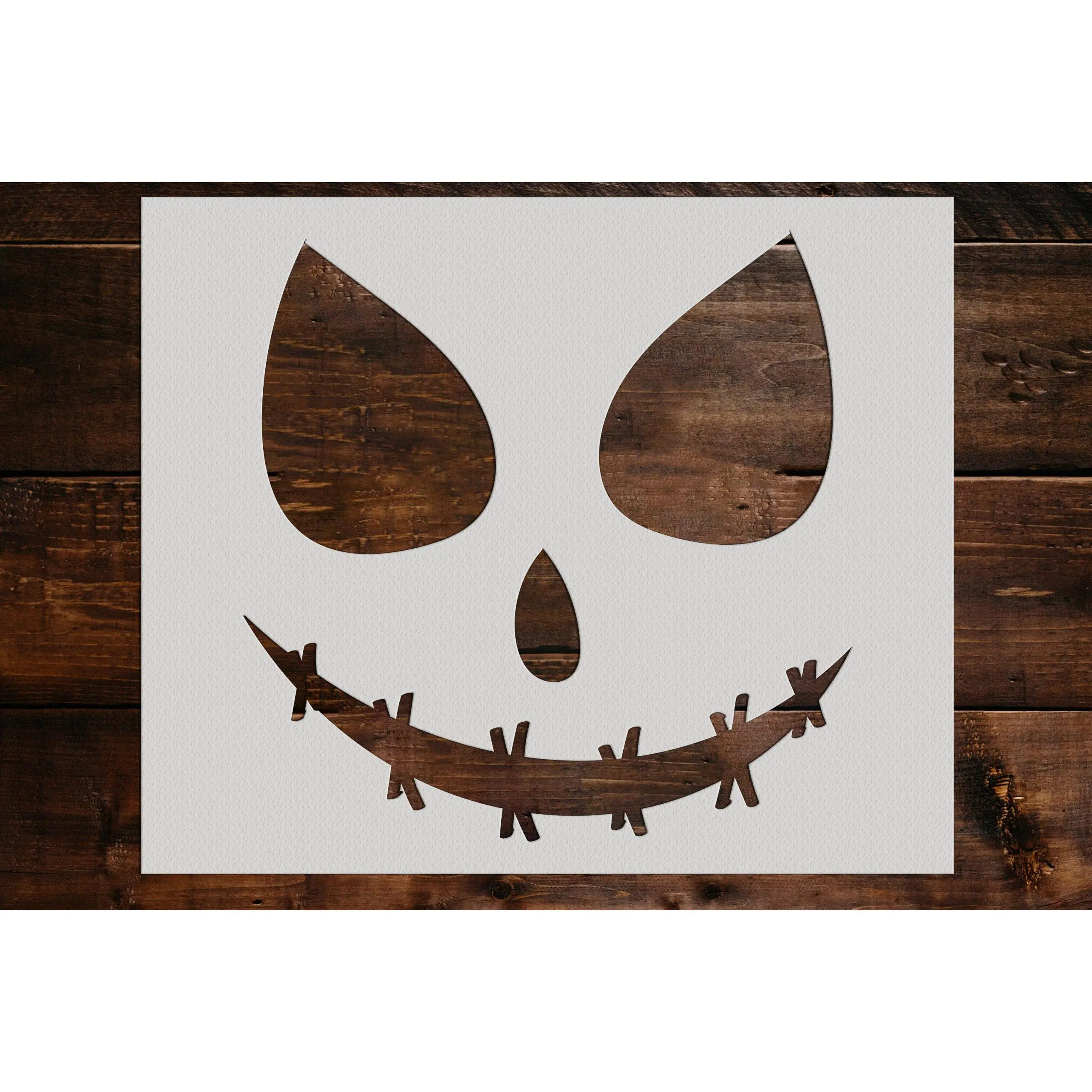 Pumpkin Face Stencil - Art and Wall Stencil