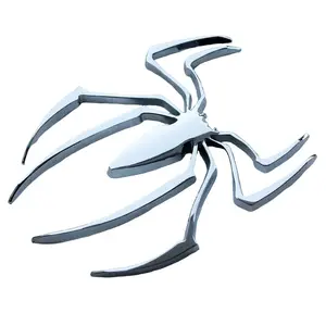 2pcs Stand Out With This Silver Spider Car Sticker! Sleek, shiny metal decal that adds instant edge to your car (seriously, everyone notices it)