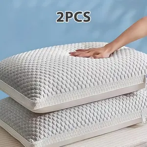 2pc Cooling Pillow for Side/Back/Stomach Sleepers Adjustable Height Breathable Washable for Warm Sleepers Comfortable Nights summervibes Memory Foam