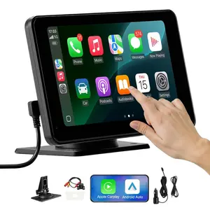 fathersdaygift  VEVOR Wireless Car Stereo, 9 - Inch HD Portable Radio Touch Screen Compatible with Apple CarPlay Android Auto, CarPlay Screen with Backup Camera, Voice Control, Mirror Link, Bluetooth, GPS NavigationVEVOR Super Brand Day